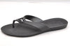 Authentic GUCCI Vintage Flip Flops Sandals Rubber Size US Size 9 Black 4952I
