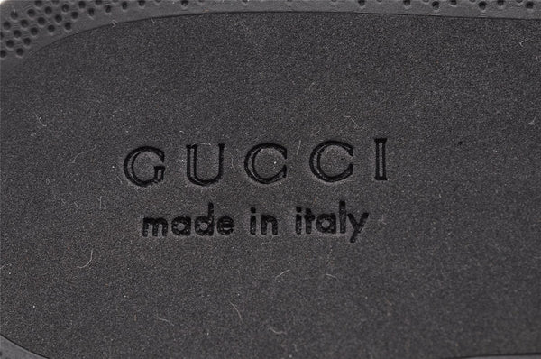 Authentic GUCCI Vintage Flip Flops Sandals Rubber Size US Size 9 Black 4952I