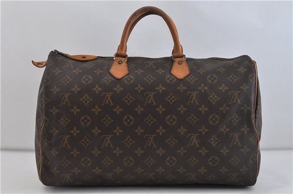 Authentic LOUIS VUITTON Monogram Speedy 40 Hand Bag Purse M41522 LV 4955C