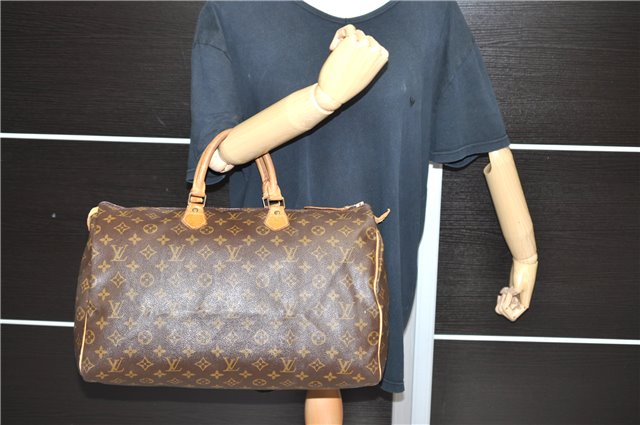 Authentic LOUIS VUITTON Monogram Speedy 40 Hand Bag Purse M41522 LV 4955C