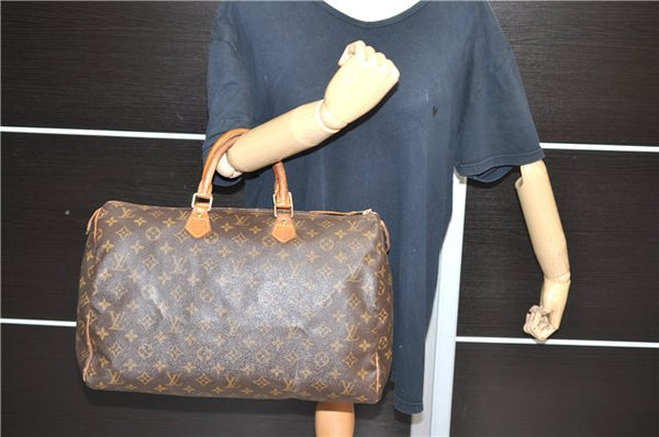 Authentic LOUIS VUITTON Monogram Speedy 40 Hand Bag Purse M41522 LV 4959C