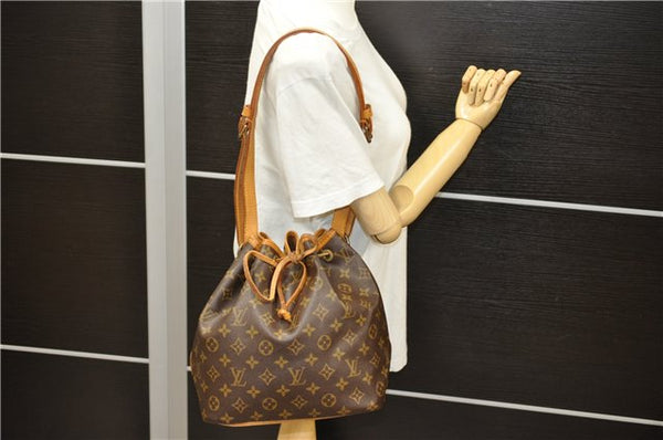 Authentic Louis Vuitton Monogram Petit Noe Shoulder Bag M42226 LV 4960D