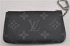 Auth Louis Vuitton Monogram Eclipse Pochette Cles Coin Purse Bi-color Box 4960F