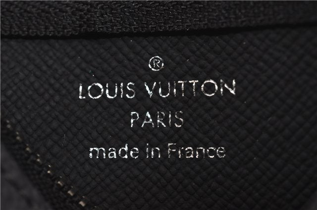 Auth Louis Vuitton Monogram Eclipse Pochette Cles Coin Purse Bi-color Box 4960F