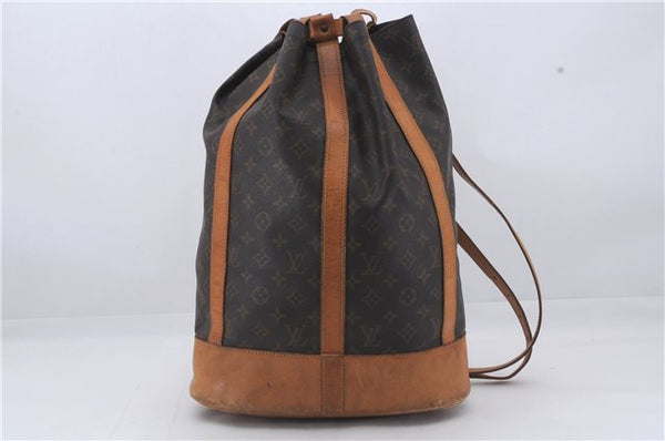 Authentic Louis Vuitton Monogram Randonnee GM Shoulder Bag M42244 LV 4961D