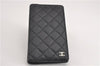 Authentic CHANEL Caviar Skin Matelasse Agenda Notebook Cover CC Logo Black 4961F