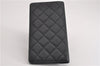 Authentic CHANEL Caviar Skin Matelasse Agenda Notebook Cover CC Logo Black 4961F