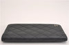 Authentic CHANEL Caviar Skin Matelasse Agenda Notebook Cover CC Logo Black 4961F