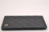 Authentic CHANEL Caviar Skin Matelasse Agenda Notebook Cover CC Logo Black 4961F