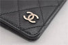 Authentic CHANEL Caviar Skin Matelasse Agenda Notebook Cover CC Logo Black 4961F