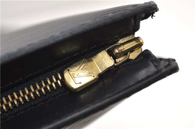 Auth Louis Vuitton Epi Saint Jacques Shopping Shoulder Bag Black M52262 LV 4962E