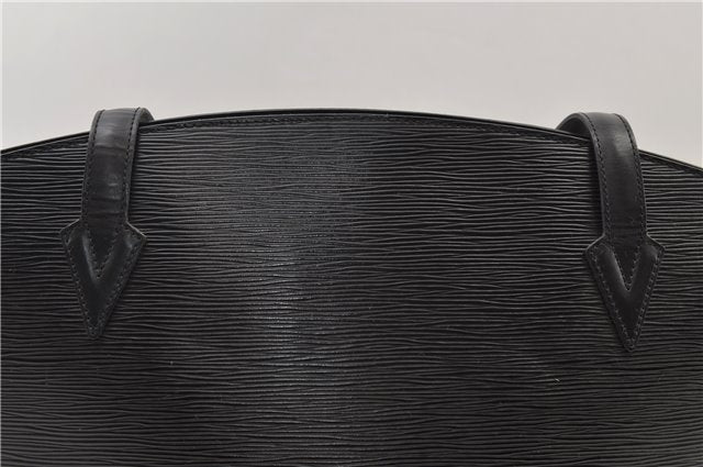 Auth Louis Vuitton Epi Saint Jacques Shopping Shoulder Bag Black M52262 LV 4962E