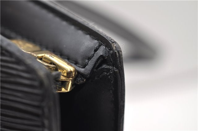 Auth Louis Vuitton Epi Saint Jacques Shopping Shoulder Bag Black M52262 LV 4962E