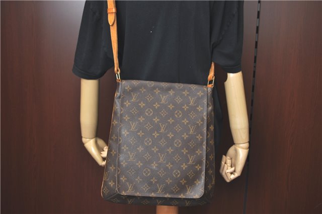 Authentic Louis Vuitton Monogram Musette Shoulder Cross Body Bag M51256 LV 4965C