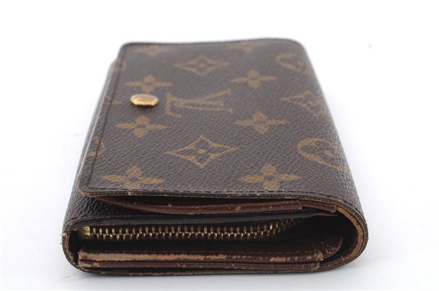 Auth LOUIS VUITTON Monogram Porte Monnaie Billets Tresor Wallet M61730 LV 4966C