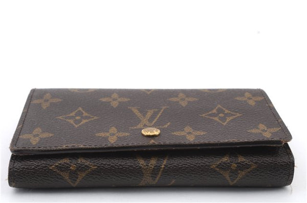 Auth LOUIS VUITTON Monogram Porte Monnaie Billets Tresor Wallet M61730 LV 4966C