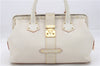 Auth Louis Vuitton Suhali L'ingenieux PM Shoulder Hand Bag Ivory M91811 LV 4967D