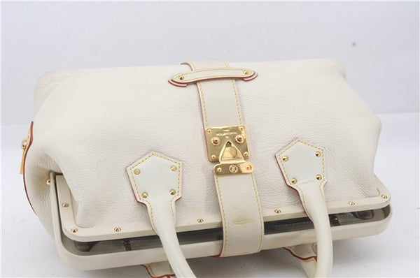 Auth Louis Vuitton Suhali L'ingenieux PM Shoulder Hand Bag Ivory M91811 LV 4967D