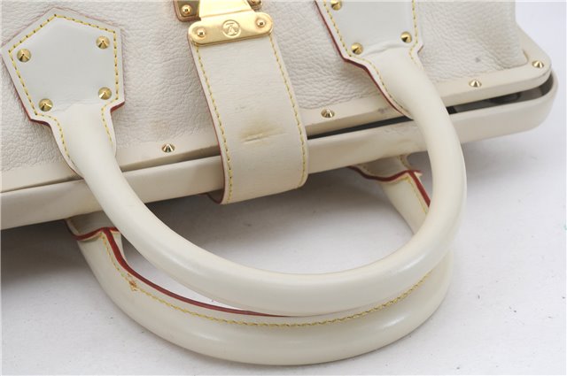 Auth Louis Vuitton Suhali L'ingenieux PM Shoulder Hand Bag Ivory M91811 LV 4967D