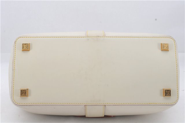 Auth Louis Vuitton Suhali L'ingenieux PM Shoulder Hand Bag Ivory M91811 LV 4967D