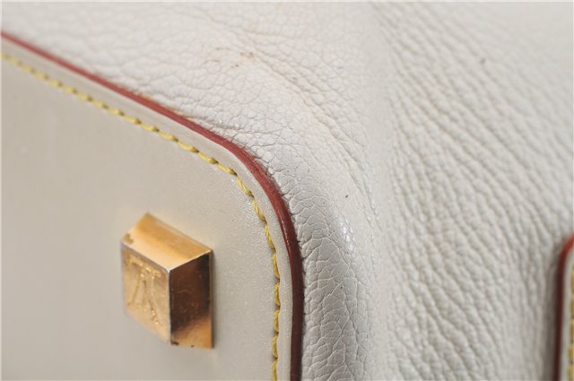Auth Louis Vuitton Suhali L'ingenieux PM Shoulder Hand Bag Ivory M91811 LV 4967D