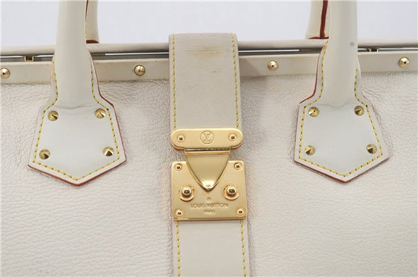 Auth Louis Vuitton Suhali L'ingenieux PM Shoulder Hand Bag Ivory M91811 LV 4967D
