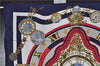 Authentic HERMES Carre 90 Scarf "Palmi Les FLEURS JE COMPTE" Silk Navy Box 4967F