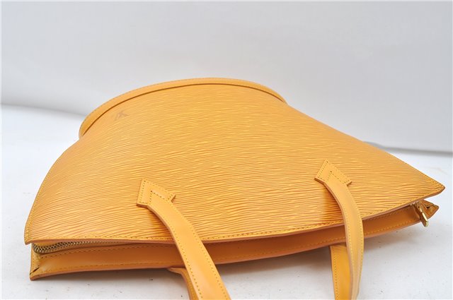 Authentic Louis Vuitton Epi Saint Jacques Hand Bag Yellow M52279 LV 4969D