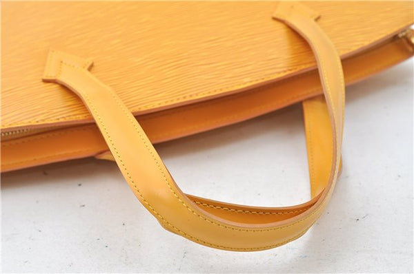 Authentic Louis Vuitton Epi Saint Jacques Hand Bag Yellow M52279 LV 4969D