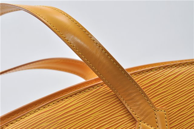 Authentic Louis Vuitton Epi Saint Jacques Hand Bag Yellow M52279 LV 4969D