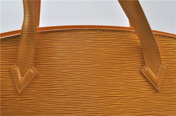 Authentic Louis Vuitton Epi Saint Jacques Hand Bag Yellow M52279 LV 4969D