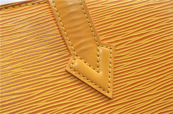 Authentic Louis Vuitton Epi Saint Jacques Hand Bag Yellow M52279 LV 4969D