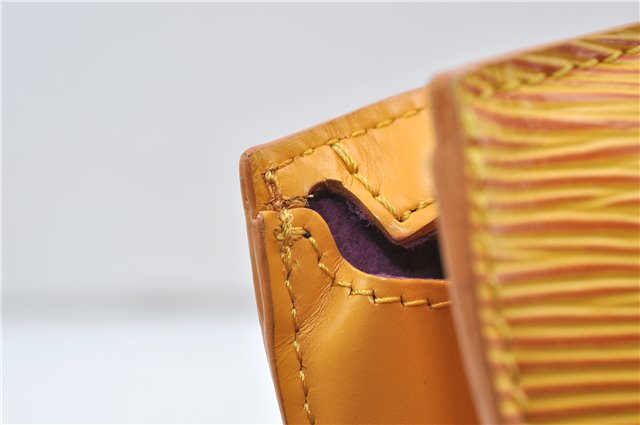 Authentic Louis Vuitton Epi Saint Jacques Hand Bag Yellow M52279 LV 4969D