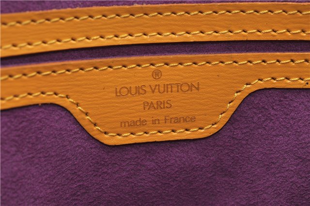 Authentic Louis Vuitton Epi Saint Jacques Hand Bag Yellow M52279 LV 4969D