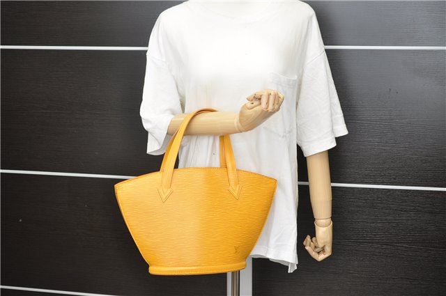 Authentic Louis Vuitton Epi Saint Jacques Hand Bag Yellow M52279 LV 4969D