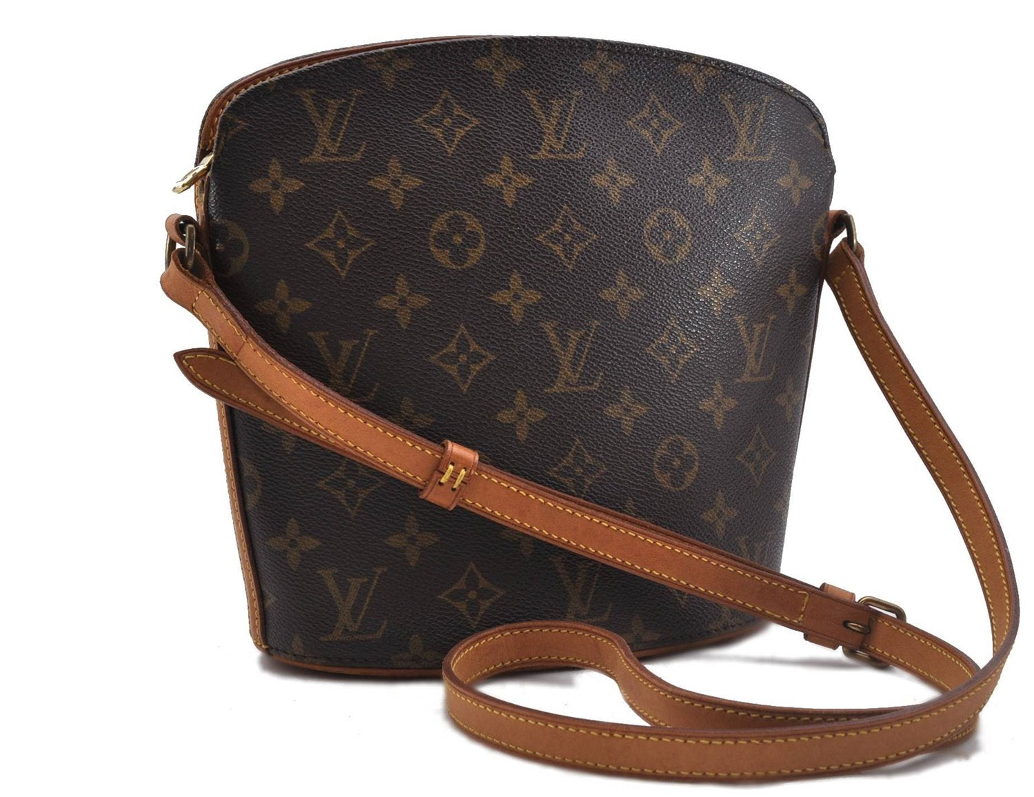 Authentic Louis Vuitton Monogram Drouot Shoulder Cross Body Bag M51290 LV 4970D