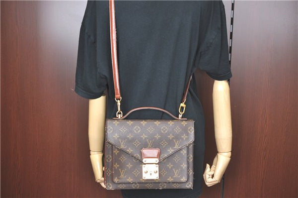 Authentic Louis Vuitton Monogram Monceau 2Way Shoulder Hand Bag M51187 LV 4971B