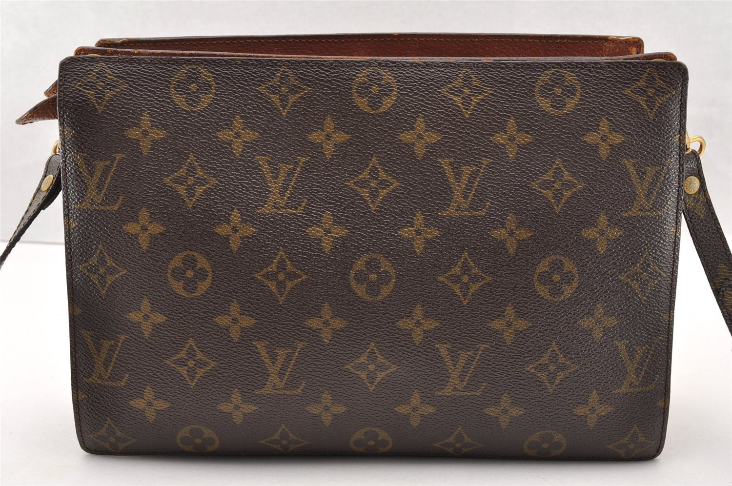 Authentic Louis Vuitton Monogram Enghien Shoulder Cross Bag M51205 LV Junk 4971I