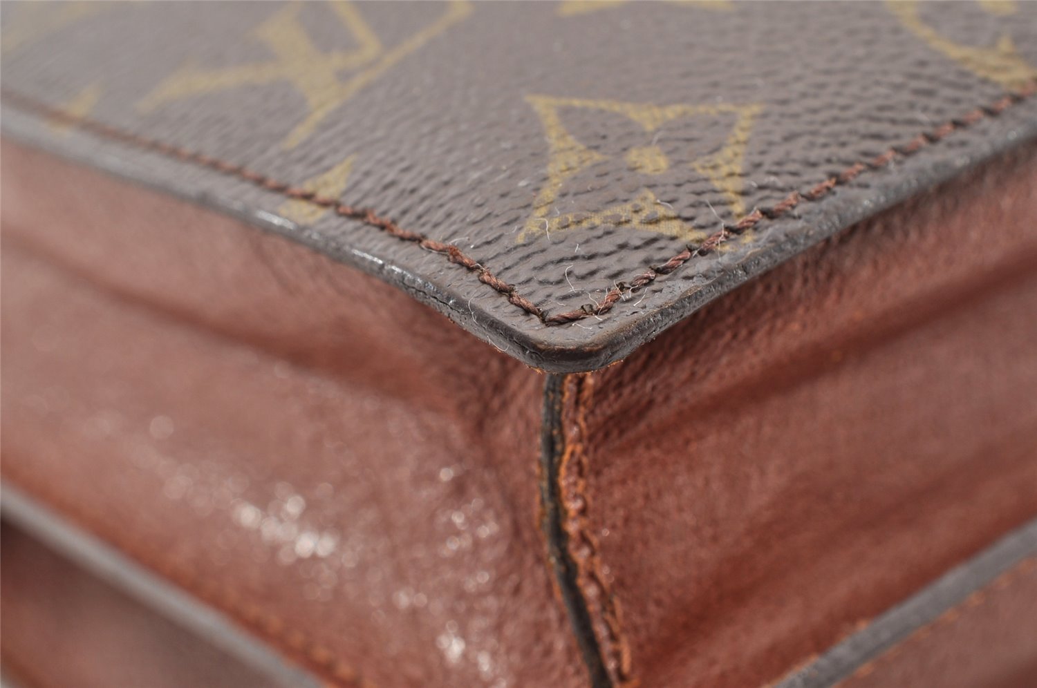 Authentic Louis Vuitton Monogram Enghien Shoulder Cross Bag M51205 LV Junk 4971I