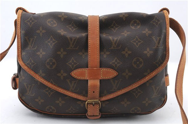 Auth LOUIS VUITTON Monogram Saumur 30 Shoulder Cross Body Bag M42256 LV 4973C