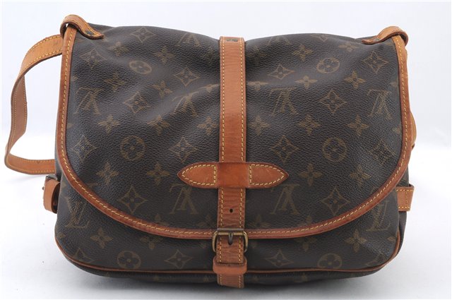 Auth LOUIS VUITTON Monogram Saumur 30 Shoulder Cross Body Bag M42256 LV 4973C