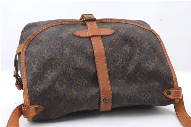 Auth LOUIS VUITTON Monogram Saumur 30 Shoulder Cross Body Bag M42256 LV 4973C