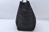 Authentic CHANEL New Travel Line Shoulder Hand Bag Nylon Leather Black 4973D