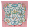 Authentic HERMES Carre 90 Scarf "LE SACRE DU PRINTEMPS" Silk Pink 4973F