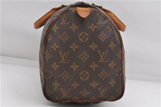 Authentic Louis Vuitton Monogram Speedy 30 Hand Boston Bag M41526 LV 4976D