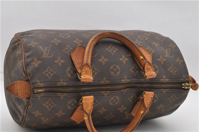 Authentic Louis Vuitton Monogram Speedy 30 Hand Boston Bag M41526 LV 4976D