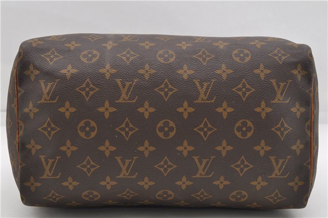 Authentic Louis Vuitton Monogram Speedy 30 Hand Boston Bag M41526 LV 4976D