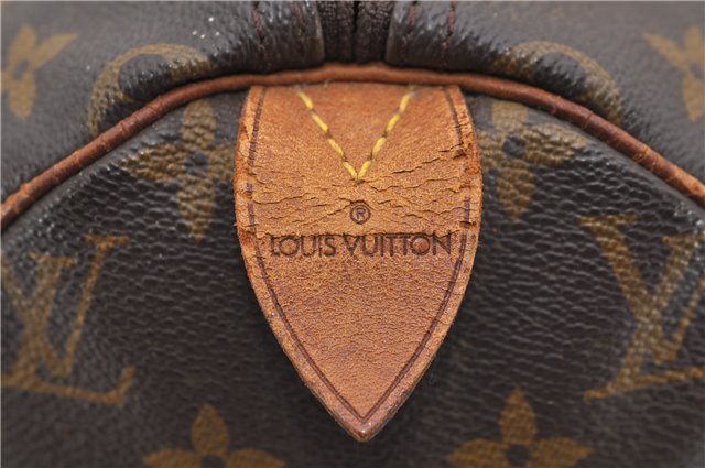 Authentic Louis Vuitton Monogram Speedy 30 Hand Boston Bag M41526 LV 4976D
