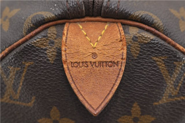 Authentic Louis Vuitton Monogram Speedy 30 Hand Boston Bag M41526 LV 4976D