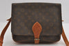 Authentic Louis Vuitton Monogram Cartouchiere GM Shoulder Bag Old Model 4977I